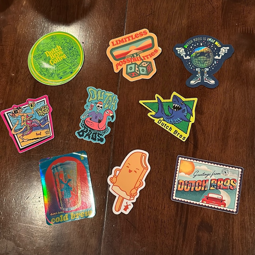 dutch bros sticker bundle